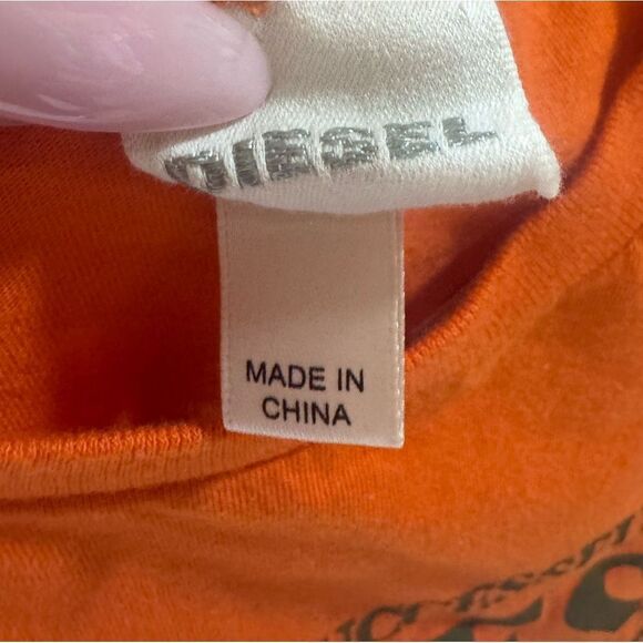 ❌SOLD❌ DIESEL Y2K Orange Tee - Picture 7 of 8